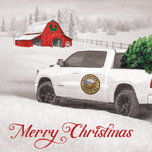 Allegheny Surveys Christmas Card Illustration Allegheny Surveys Christmas Card Illustration