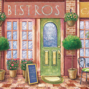 Bistro Placemat Illustration Bistro Placemat Illustration