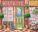 French Bistro Mat Digital Illustration